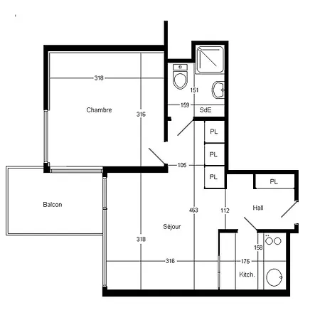 Apartment Centre Village, Pres De L'espace Aquatique - 2 Pieces, 6 Pers - Fr-1-459-198 *